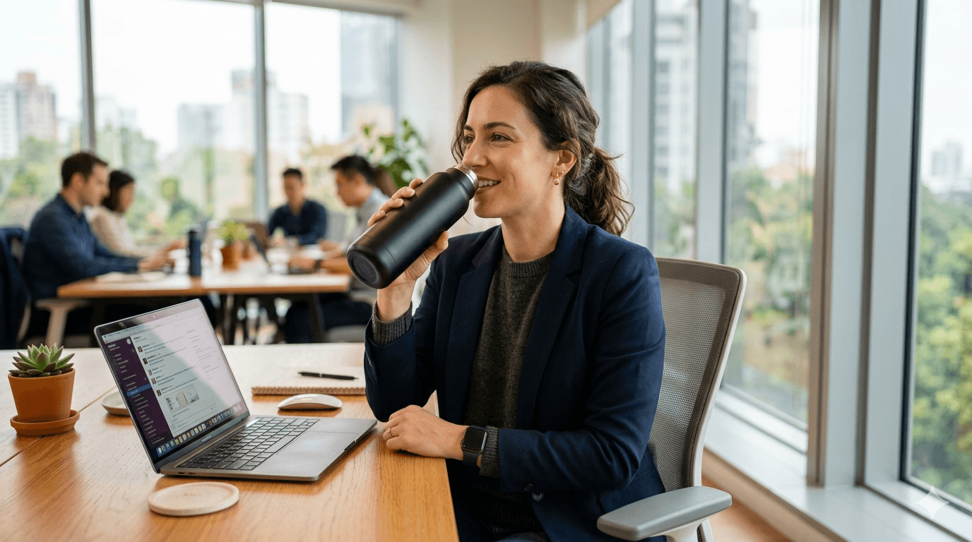 Hidratação no trabalho: como o bebedouro impacta a produtividade